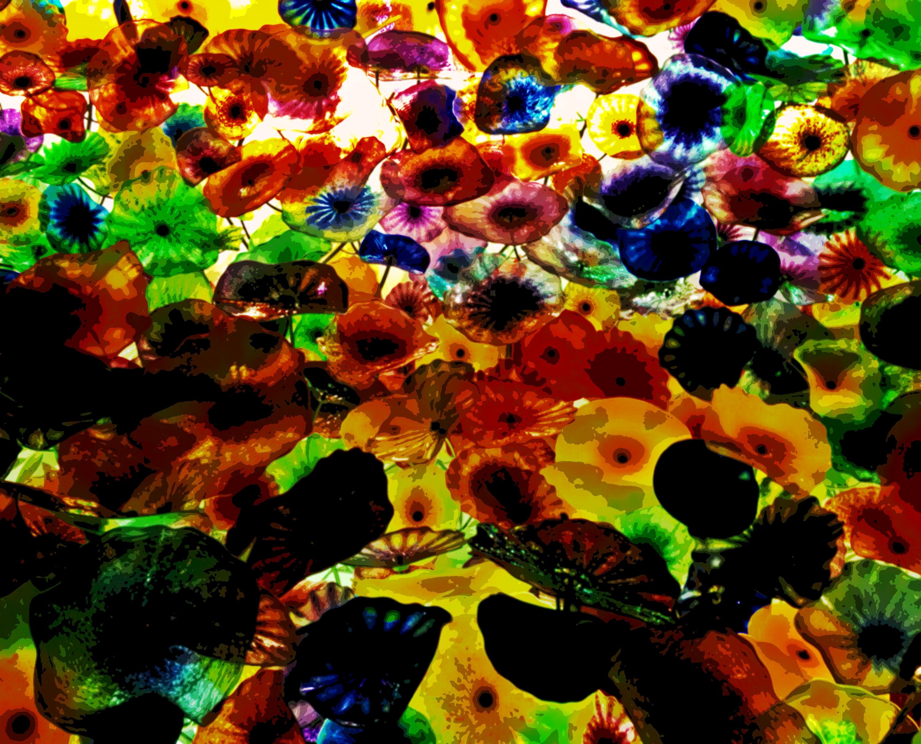 Magic Of Glass Flowers 2000 Of These Decorate The Ceiling